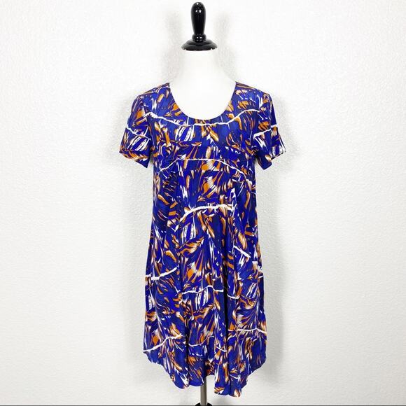 Kenzo Womens 100% Silk Torn Flowers Print Dress Size X-Small - Picture 3 of 13